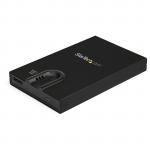 StarTech.com Biometric Enclosure - Encrypted USB 3.0 2.5" SATA Hard Drive Enclosure - Fingerprint / Password Access - 256-bit AES Data Encryption - Secure External USB 3.1 Gen 1 to HDD/SSD