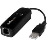 StarTech.com USB56KEMH2 USB 2.0 Fax Modem - 56K External Hardware Dial Up V.92 Modem / Dongle / Adapter - Computer / Laptop Fax Modem - USB to Telephone Jack - USB Data Modem - Network Fax / Voice / CMR / POS