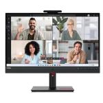 Lenovo ThinkVision T27hv-30 27" QHD VoIP USB-C Business Monitor 2560x1440 - IPS - DisplayPort - HDMI - USB-C 90W - DP Out - USB Hub - RJ45 - Camera - Microphone - Speaker - Height / Pivot / Swivel / Tilt Adjustable - 100x100 VESA
