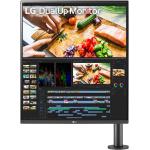 LG Ergo 28MQ780-B 28" SDQHD DualUp Monitor with Ergo Stand 2560x2880 - 16:18 - Nano IPS - DisplayPort 1.4 - 2x HDMI - USB-C 90W - HDR10 - DPC-P3 98% - Speaker - Height / Pivot / Swivel / Tilt / Extend / Retract - 100x100 VESA