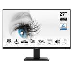 MSI Pro MP273A 27" FHD 100Hz Business Monitor 1920x1080 - IPS Panel - HDMI - VGA - DisplayPort - Speakers - Tilt Adjustable - 75x75 VESA