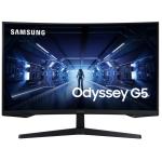 Samsung Odyssey G5 32" QHD 144Hz Curved Gaming Monitor 2560x1440 - 1ms - DisplayPort - HDMI - AMD FreeSync Premium - Flicker Free - 1000R Curve - Tilt Adjustable - 75x75 VESA