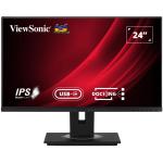 Viewsonic VG2456 24" IPS Monitor 1920x1080 - DisplayPort - HDMI - USB-C - Height / Pivot / Swivel Tilt Adjustable - 100x100 VESA