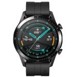 Huawei Watch GT 2 46mm Smart Watch Sport Edition with Black Sport Strap, Real-time Heartrate Monitoring, Bluetooth Calling, Up to 2 weeks Battery Life, Music Control, 15 Workout modes, 5ATM water-resistant