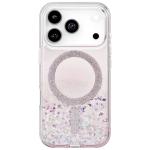coehl iPhone 17 Pro (6.3") Solea Case - Glitter Hearts , Clear case sprinkled with heart-shaped glitter, Raised Camera Bezel, compatible with magnetic wireless charging.