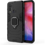 Vivo Y30 Rugged Case - Black with Ring Stand