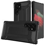 Rugged Case for Samsung Galaxy S23 Ultra - Black, Dual Layer Protection