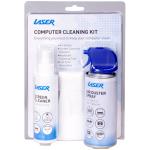 Laser CL-1878A Spray Bottle Cleaning Kit 125ml, Compressed Air 150ml, Cleaning Wipes