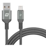 Momax ELITE Link Triple-Braided Nylon 1.2m Lightning Cable Black, Apple MFi Certified,Compatible with Rugged phone case (LifeProof iPhone Cases) 6X Stronger (20000+ SwingTest),