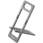Momax Handy Fold Phone Stand - Space Grey, Durable Aluminium Build, Ultra Thin Design (4mm Thick Folded), Built-in Bottle Opener, Quick Deployment