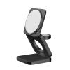 Momax 3-in-1 Qi2 15W Magnetic Wireless Foldable Charging Stand - Black - Qi2 Certified - Made for Apple Watch Certified - Fast Wireless charging of iPhone or Qi-compatible phones, Apple Watch & AirPods, Patented, foldable compact design for Momax 3-in-1 Qi2 15W Magnetic Wireless Foldable Charging Stand - Black - Qi2 Certified - Made for Apple Watch Certified - Fast Wireless charging of iPhone or Qi-compatible phones, Apple Watch & AirPods, Patented, foldable compact design for