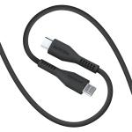 MICRODIA FRUITYWIRE LIQUID SILICON PD100W 2.6M USB-C TO USB-C CABLE - CHARCOAL