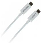 PUDNEY P1127 USB 3.1 - 10Gbps USB-C Cable - 1m - White Data & Charge - PVC