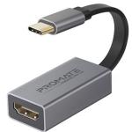 Promate MEDIALINK-H1  USB-C to HDMI Adapter -      Supports up to 4K30Hz - Plug&Play - Input: USBType-C, Output: HDMI - Compatible with all devices supporting Video/Audio output over USB-C - Reversible Plug