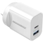 RockRose Casa AC Neo 20W USB-C AC Wall Charger -- 20W PD & QC 3.0  , USB-C & USB-A Dual Port