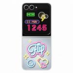 Samsung Galaxy Z Flip7 FE/Flip6 Flipsuit Case (case + LED card) Transparancy