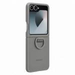 Samsung Galaxy Z Flip7 FE/Flip6 Silicone Case with Ring Grey