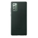 Samsung Galaxy Note20 Premium Leather Cover - Green, slim profile, soft & high-quality leather, stylish