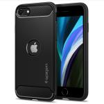 Spigen iPhone SE (3rd/2nd Gen) Rugged Armor Case - Black,DROP-TESTED MILITARY GRADE, Ultimate  protection,Rugged design with matte finishAir Cushion Technology,ACS00944