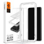 Spigen Galaxy A53 (2022) Full Coverage Premium Curved Tempered Glass Screen Protector (2 Pack),  Black Durable 9H Screen Hardness, Rounded Edges, Delicate Touch, Compatible with Spigen Phone Case, AGL04306