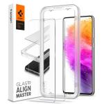 Spigen Galaxy A73 5G (2022) Premium Tempered Glass Screen Protector (2pack), Super HD Clarity, 9H screen hardness, Delicate Touch, Perfect Grip, Case Friendly with Spigen Phone Case