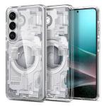 Spigen Galaxy S26 5G (2026) Ultra Hybrid MagFit Zero One Case - White - Tech-inspired design - MagSafe compatible - Hybrid impact protection