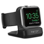 Spigen Apple Watch Night Stand Black, Non-Slip Base, Secure hold,Compact, Compatible with Apple Watch Series 6/SE/5/4/3/2/1/Original/ 44mm/40mm/42mm/38mm