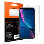 Spigen iPhone 11/XR (6.1") Premium Tempered Glass Screen Protector,Super HD Clarity,9H screen hardness ,Delicate Touch,Perfect Grip, Case Friendly with Spigen Phone Case