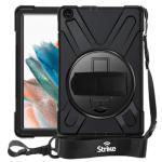 Strike Rugged Case with Hand Strap and Lanyard for Samsung Galaxy Tab A8 (10.5")