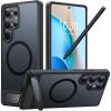 Torras Galaxy S25 Ultra 5G Pstand Case - Black MagSafe Compatible - Built-in Versatile Seamless Stand Torras Galaxy S25 Ultra 5G Pstand Case - Black MagSafe Compatible - Built-in Versatile Seamless Stand