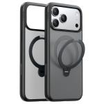 Torras iPhone 17 Pro Max (6.9") 2025 Ostand Spin Case - Black , Full Camera Control Button Coverage, Fit for MagSafe, Mil-STD Protective, 360° Spin Kickstand