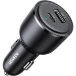 UGREEN PD 63W Car Charger - USB-C & USB-A - PSS 45W Super Fast Charging 2.0 + QC 18W - Dual Port Charger for Galaxy S23/S22/S21/S20/Note 20 Series, iPhone/iPad/MacBook