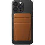 Uniq Lyft Magnetic Snap-On Stand and Wallet Card Holder - Brown Supports Dual Orientation with 5 Viewing Angles, Slim and Acessible Storage for Up to 2 Cards