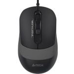 A4Tech Fstyler 1600DPI USB Wired Optical Mouse, 1600 DPI 3-Level Adjustable,  4-Way Wheel, Anti-Slippery Side