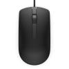 Dell MS116 Wired Mouse - Black Optical Sensor - USB Wired Cable - 1000 DPI - Computer - Scroll Wheel optical LED tracking - Plug-and-play