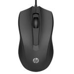 HP 6VY96AA 100 Wired Mouse with 1600 DPI Optical Sensor, USB Plug-and -Play,ambidextrous Design, Built-in Scrolling and 3 Handy Buttons