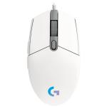 Logitech G203 LIGHTSYNC RGB Wired Gaming Mouse - White