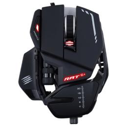 Mad Catz R.A.T. 6+ Gaming Mouse 12000 DPI - Optical Sensor - 1.8m USB Cable - 4 DPI Level Switch - 11 Programmable Buttons