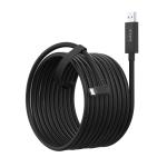 Kiwi Design For META Oculus Quest 1 / 2 Upgraded Link Cable 16FT / 5M Long Black Colour with Signal Amplifier, High-Speed Data Transfer and USB 3.0 Gen 1 Cable, Compatible with All Type C Devices, Enhanced Support