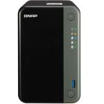 QNAP TS-253D-8G Business Mid-End 2-Bay NAS Server, Quad Core Celeron J4125 2GHz, 8GB RAM (8GB Max), 2x 2.5GbE LAN, PCIe Expansion Slot, 2x USB3.2 Gen1, 1x HDMI 2.0, 3 Years Warranty, Come With 8 Camera License