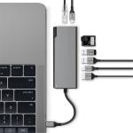 Alogic ULDPLS-SGR ULTRA USB-C Hub PLUS-2 X USB-A  1 X USB-C  1 X MICRO SD CARD SLOT  1 X SD CARD SLOT  1 X HDMI  1 X MINI DP  1 X GIGABIT ETHERNET-SPACE GREY