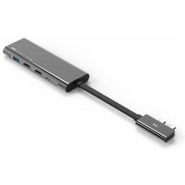 Feeltek 100W Portable 9 in 2 USB-C Power Delivery Hub For MacBook, 2x 4K HDMI, 2x USB2.0, 1x SD Card Reader, 1x Ethernet, 1x USB-C, 1x USB-C 100W Power Delivery