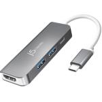 J5create USB-C PD2.0 4K HDMI Mini Docking Hub, 1x 4K HDMI, 2x USB 3.0, 1x USB-C Power Delivery Charging Port