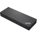 Lenovo ThinkPad Quad 4K Thunderbolt 4 Smart Docking Station, with 100W Power Delivery, DP1.4 x2, Thunderbolt4 x1, HDMI2.1 x1, RJ45 x1, 3.5mm Audio combo jack, with 135W adapter, support Windows 10 and above