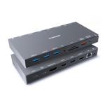 mbeat MB-UCD-X15 15-IN-1 Triple Display USB-C Dock, HDMI x 2, DP x 1, 10G Data (Space Grey)