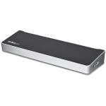 StarTech.com USB-C Triple 4K Docking Station, with 100W Power Delivery, DP x2, HDMI x1, USB-C x2, USB 3.1 x4, RJ45 x1, 3.5mm Audio-in x1, 3.5mm Audio-out x1, Support Apple Intel & M1 (Triple 4K) / ChromeOS / Microsoft Windows / Ubuntu, 3yr
