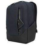 Targus Cypress Ecosmart 15.6" Hero Large Backpack - Navy Made from Recycled Water Bottles - This Pack Delivers Practical Protection in an Eco-Conscious Design