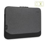 Targus Cypress EcoSmart Sleeve for 11.6"-12" Laptops - Grey - with Generous Foam padding - Soft-lined interior - Double zipper