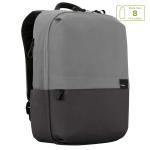 Targus Sagano EcoSmart Commuter Backpack - Black/Grey For 15.6"-16" Laptop/Notebook - 20L Capacity