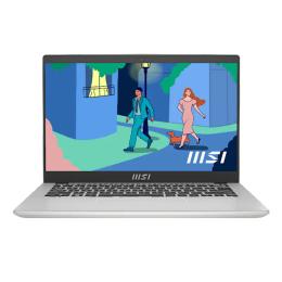MSI Modern 14 14" FHD Laptop -Intel i5-1235U/16GB/512GB SSD/  Silver Color --  Win11 Home , Webcam, Backlight Keyboard, Type-C with PD charging, 1.4KG